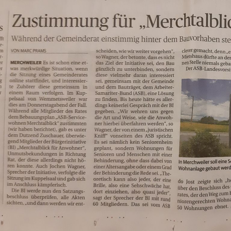 SZ-Artikel vom 20.12.2021 zum Merchtalblick